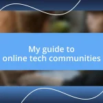 My guide to online tech communities